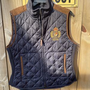 Ralph Lauren Polo Women's Vest Size Large Navy Blue